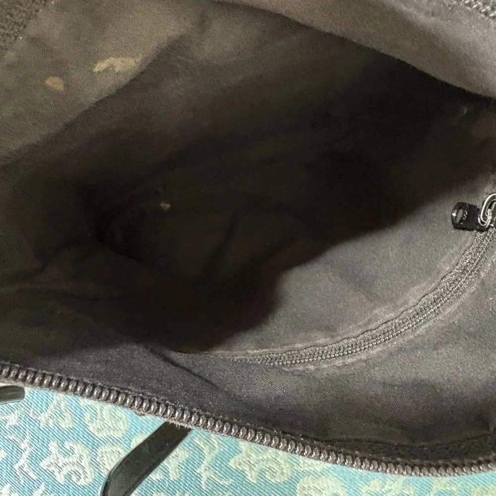 VTG Fossil Black Leather Crossbody Bag One Size